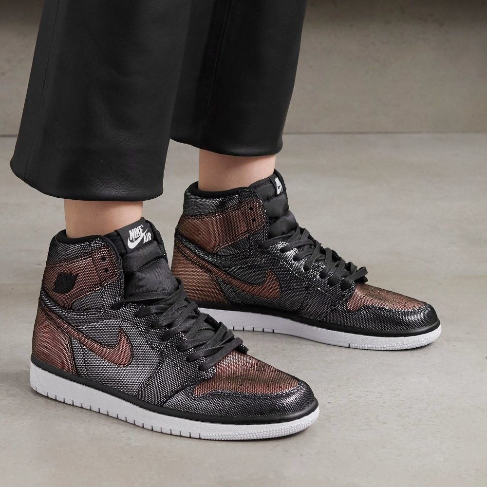 NWOT Air Jordan 1 Fearless Metallic Sneakers